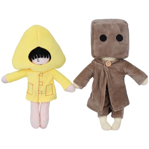 Image of Little Nightmares Plush, Six & Mono Stuffed Plush Doll, 11.8 inch Plush Toy for Game Fans