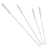 GFDesign Drinking Straw Cleaning Brushes Set Pipe Tube Cleaner Nylon Bristles Stainless Steel Handle