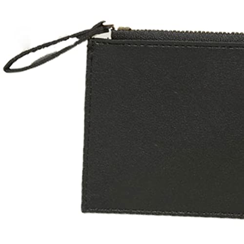 Handbags for women Wallets Zipper Leather Purse Mini Key Chain Small Wallet Multi-card Bit Card Holder (Pink)4