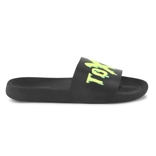 Image of PERY-PAO Sliders Mens White, Black, Grey, Sky blue Design Toxic, Spider, Dope, Panda Printed Flip Flop & Slippers