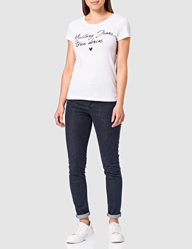 MUSTANG Alexia C Print T-Shirt, Bianco, S Donna