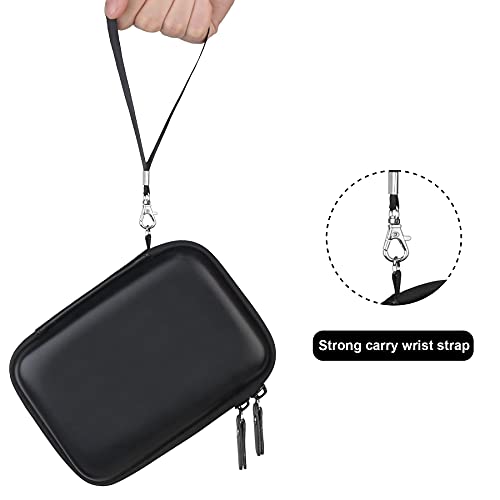 Canboc Hard Case For Panasonic Lumix Zs200/Zs100/Zs80/Zs70/Zs60/Lx100 Ii/Lx10 4K Digital Camera, Travel Carrying Camera Bag, Mesh Pocket Fits Usb Cable, Batteries, Black #TOP4