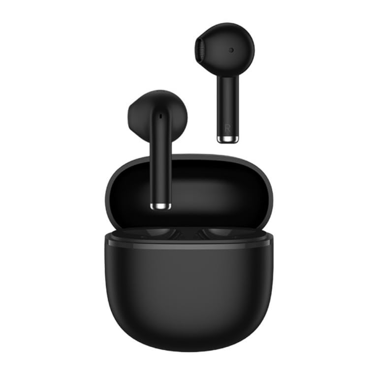 QCY T29 Ailybuds Lite Truly Wireless Earbuds With Bionic Arc Design,Strong 5.3 Bluetooth Connection, Compact Case,28 Hours Battery Life, ENC For Call & 68 ms Low Latency for Perfect for Gamers - Black
