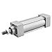 Heschen Standard Air Cylinder, SC 40-75, 40mm Bore, 75mm Stroke, Adjustable Cushion Pneumatic Actuator, PT 1/4 Port, Double Acting High Thrust for Industrial Automation & Woodworking