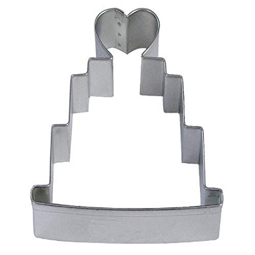 R&M Wedding Cake 4 Cookie Cutter in Durable Economical Tinplated Steel