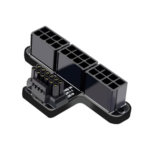 CY Adapter 12VHPWR ATX3.0 PCI-E 5.0 Power Modular to Three ATX 8P Adapter for 4080 5090TI 16Pin 12+4P Graphics Card (Up Angled 90 Degree)