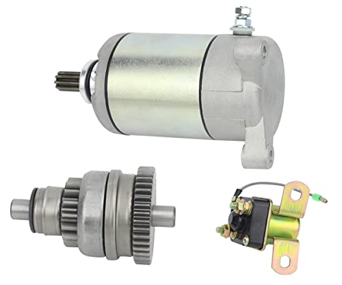 Image of Starter & Drive & Relay for Polaris 1995-2002 Sportsman Magnum Ranger Scrambler Big Boss Trail Boss Worker Xplorer ATV Pro 500 425 400 335 325, 3084981 /18645 /57-2688 /SMU0061 /410-54020 /495713