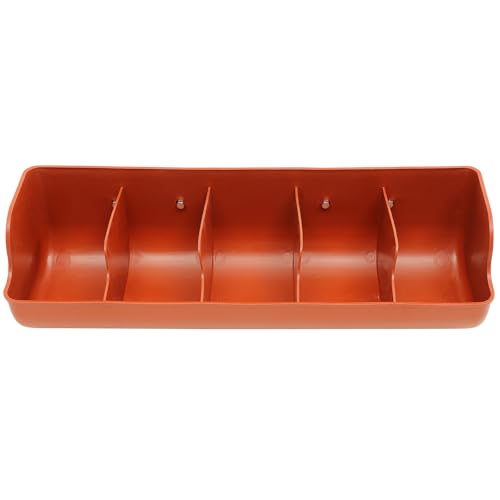 Mangeoire plastique pour cochons et porcelets élevages domestiques orange