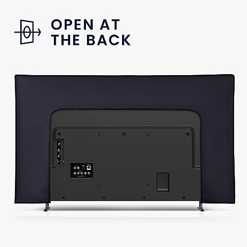 kwmobile Housse écran TV Compatible avec 40" TV - Protection d'écran télévision - Bleu foncé