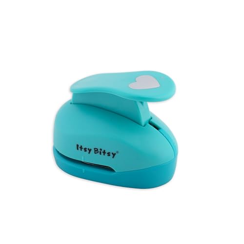 Image of Itsy Bitsy Craft Punch Cutting Size 1.5inch Heart Shape Cutter for Paper Crafting, Scrapbooking,Card Making,DIY Projects,shapes cutter for craft, cutting machine for craft