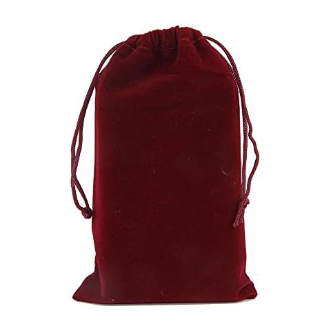 NC - 10 Bolsas de Terciopelo con Cordón para Regalos Cover
