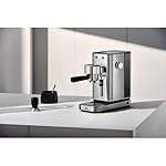 WMF Lumero Espressomaschine Siebträger 1400 Watt, Siebträgermaschine, 3 Einsätzen, für 1-2 Tassen Espresso, auch für Pads, 15 bar, Tassenabstellfläche, Milchaufschäumdüse, edelstahl matt – Bild 2