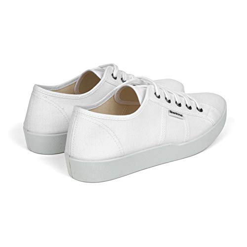 St. Tropez Sustainable Sneakers for Women - Classic Style Breathable Eco Canvas Upper, Comfy Low Wedge Rubber Sole, Artisan Crafted and Handmade Shoes, Made in Europe4