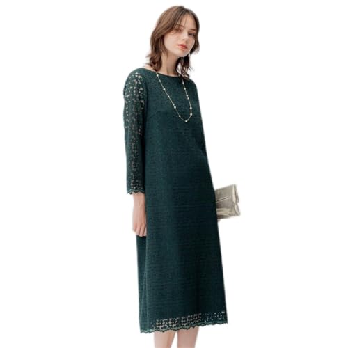 [23区] APPLAUDIR オプティカルフラワーレース ドレス グリーン系 40