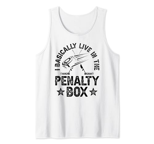 I Basically Live In The Penalty Box Equipo de jugador de hockey sobre hielo Camiseta sin Mangas