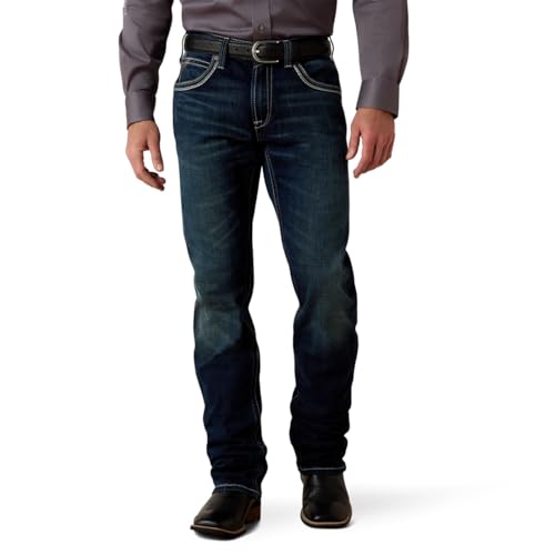 Image of Ariat Men's M5 Slim Stretch Coltrane Stackable Straight Leg Jean