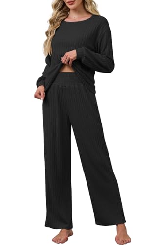 Ensemble sport automne hiver avec haut manches longues et pantalon stretch pour bouger
