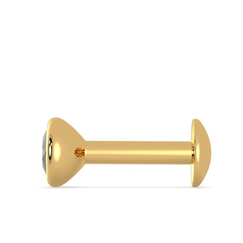 Malabar Gold & Diamonds Yellow Gold Nose Pin for Women 22 k | 22k BIS Hallmark (916) Nose Stud for Women and Girls with Piercing - Image 3