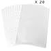 Cmxsevenday 5710 Multipurpose 11-Hole Loose Leaf Clear PVC Sheet Protectors - For A4 & Letter- Sized Papers, Documents & Files, Pack of 20