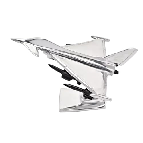 Avión de aluminio fundido modelo militar Typhoon Jet de 9 pulgadas con base Harvey Makin 2