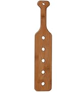 Battife 14 inch Bamboo Paddle Lightweight Durable Smooth Paddle with Airflow Holes