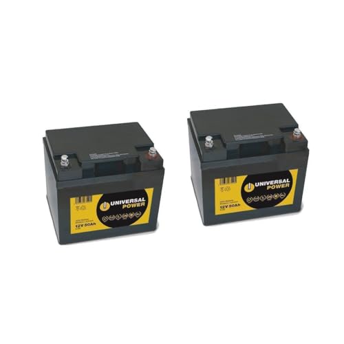 UNIVERSAL POWER Ersatzakku für Invacare Orion Scooter 24V 2 x 12V 50Ah