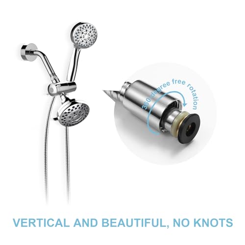 OFFO Shower Hose, 80 Inch High Pressure Stainless Steel Chrome Bidet Sprayer Hose