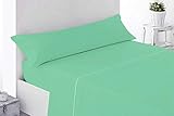 sabanas verano 90 JUEGO SÁBANAS DE VERANO (3 PIEZAS) 100 % POLIESTER, TACTO SUAVE, MUY LIGERAS, 1 FUNDA ALMOHADA, 1 BAJERA ELÁSTICA Y 1 ENCIMERA, PARA CAMA DE HASTA 200 CM DE LARGO
