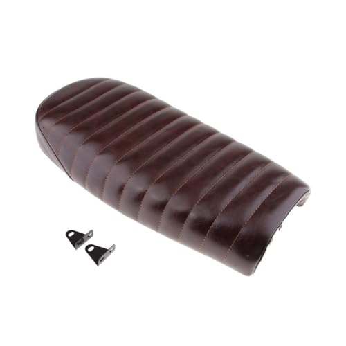 Cojín delantero de moto acabado premium para asiento plano vintage número 03 4