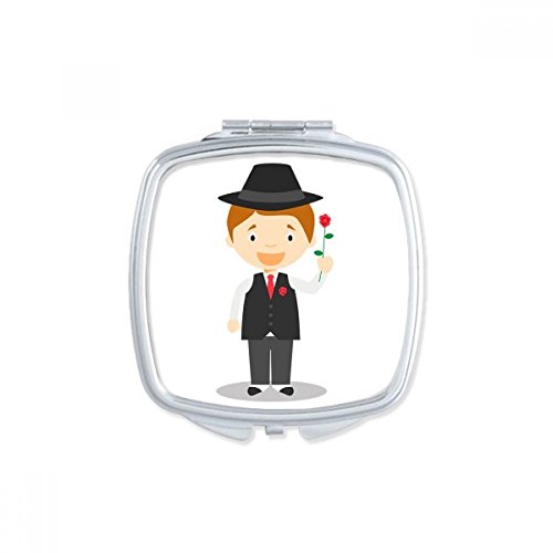 Miroir de poche mignon Algérie petit cadeau portable multicolore - 2