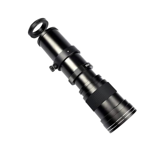 Objectif téléobjectif Zoom 420-800 mm F8.3-16 Compatible avec Les appareils Photo Reflex numériques Canon EF EOS 5D, 6D, 7D, 50D, 60D, 70D, 80D, 90D, 450D,...