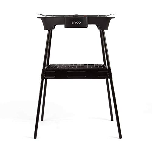 Livoo - Barbacoa Eléctrica Con Patas Doc204 Negro