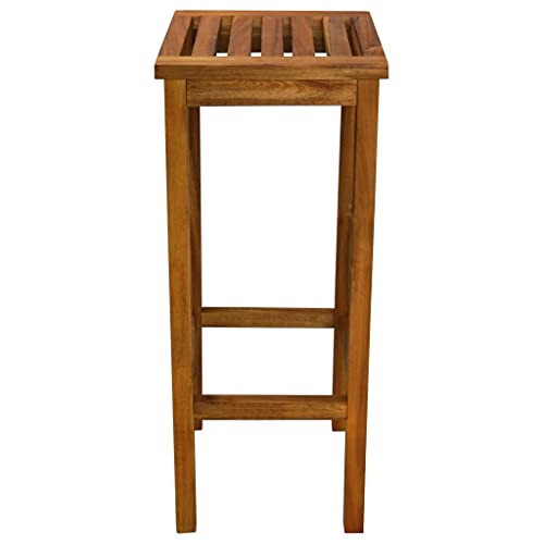 Tabourets de bar en bois d'acacia lot de 2 chaises robustes 74 cm - 7