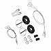 CHICIRIS Hood Pin Lock Appearance Kit for Racing Car, Anodized Aluminum Alloy Hood Pin Lock for Vehicle, Fasten and Secure Racing for Car Enthusiasts (Black)