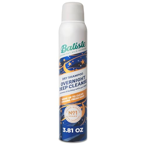 Batiste Overnight Deep Cleanse Dry Shampoo, Wake up to Beautiful Hair by Preventing Oil Build-up, 3.81 oz