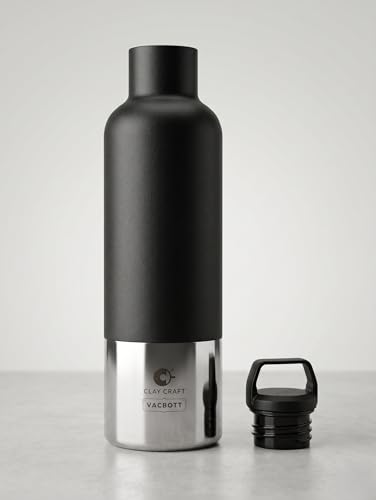 Image of CLAY CRAFT VACBOTT Trekko Double Walled|18 Hours Hot and 24 Hours Cold Vacuum Insulated Flask 900ml|Easy to Carry|Gym Bottle|Home|Kitchen|Hiking|Travel Bottle|BIS Certified|1Year Limited Warranty