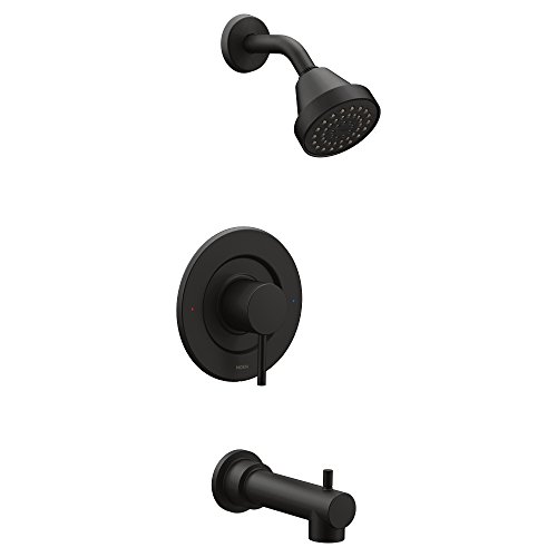 Super Cheap 🛒 Moen T2193EPBL Align Posi-Temp Pressure Balancing Eco-Performance Modern Tub and Shower Trim Kit, Valve Required, Matte Black