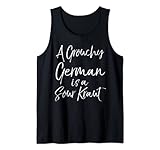 Photo Gallery divertente oktoberfest pun citazione un tedesco grouchy è un crauto aspro canotta Photo Gallery divertente oktoberfest pun citazione un tedesco grouchy è un crauto aspro canotta