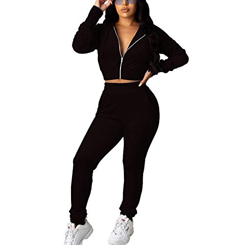 ksotutm Sweatsuits for Women Tracksuit 2 Piece Outfits Velour & Fleece Active Wear Zip-Up Hoodie Sweatpants Sweat Suits