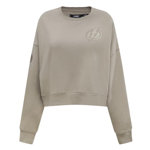 Sudadera NHL Neutral W FLC Crewneck XXL de Mujer Pro Standard Parda Sudadera Cómoda
