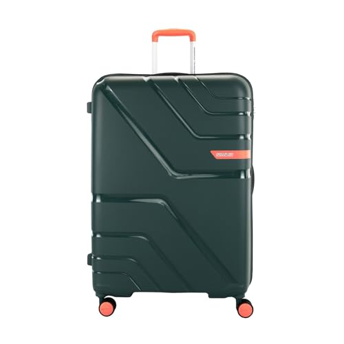 Image of American Tourister Upland Sport | Check-in Trolley Bag (79 cm) | 360 8 Wheel Travel Luggage | Hard Case Polypropylene Suitcase | Mounted Combination Lock | Forest Green