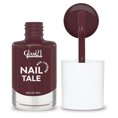 Image of Glam21 Nail Tale Nail Polish | Glossy Gel Finish | Rich Pigmentation | Chip Free | Quick Drying Formula | Long Lasting Nail Polish for Women | 9ml | Shade-37