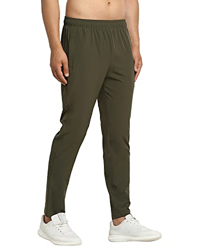 Image of Invincible Men's Athleisure Gym Wear Running Workout Training Fitted Track Pants