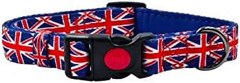 Olahibi Purple Daisy Pattern Dog Collar, Polyester Material, with Soft and Comfortable Neoprene Padding,for Medium Dogs(M,Purple Daisy)