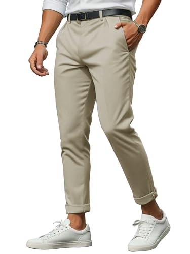 Image of Noble Monk Mens Mid Rise Formal Pants | Stylish Regular Fit Wear Trousers for Office Or Party | Solid Formal Trouser