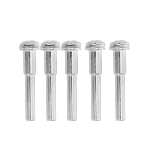 KoiLykke 6mm Shank Polishing Wheel Mandrels 50mm Length, High Speed Steel Cutting Disc Extension Rods Sanding and Tools, 5 Pcs