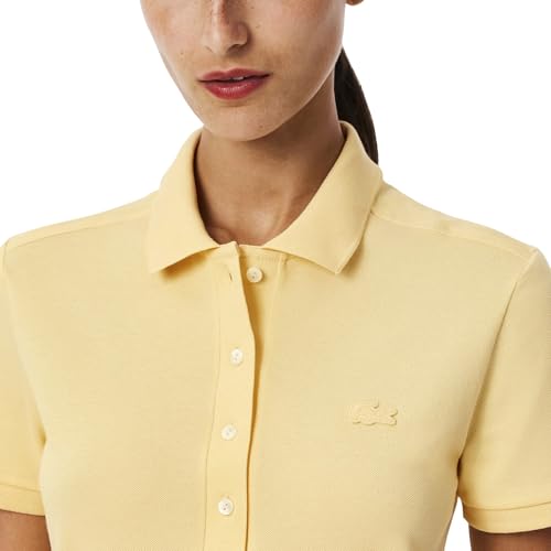 Image of Lacoste Women's Slim Fit Stretch Petit Pique Polo Dress