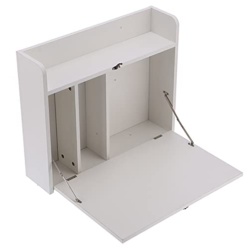 Station de travail rabattable Cocoarm bureau mural pliable avec étagère - 7
