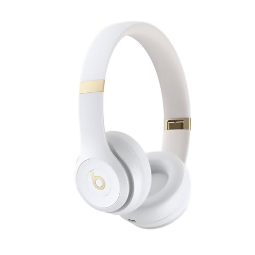 Image of Beats Solo 4 - Wireless Bluetooth On-Ear Headphones, Apple & Android Compatible, Up to 50 Hours of Battery Life - Warm White