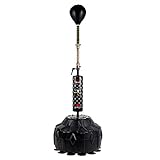 Sandsackzubehör Boxing Speed Ball-Reflex Ball Cobra Tasche, Boxsack mit Ständer, 59-70,8 Zoll höhenverstellbar - Freistehende Boxing Ball Boxing Speed Tasche (Color : Black, Size : 50 * 50 * 180cm)